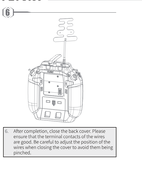 Step 6: the transmitter with the SMA antenna mounted and the back cover closed